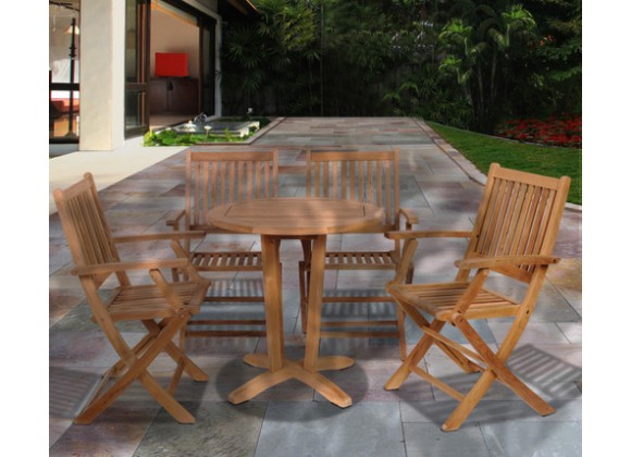 International Home Miami Amazonia Kansas 5 pc Teak Dining Set