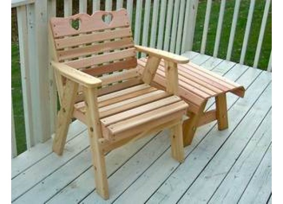 Creekvine Designs Cedar Country Hearts Patio Chair