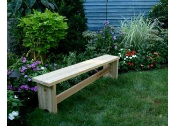 Creekvine Designs 5-Ft Cedar 1800 Traditional Bench w/ Slant Brace