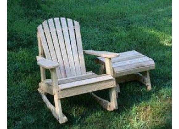 Creekvine Designs Cedar American Forest Adirondack Rocker & Side Table Set