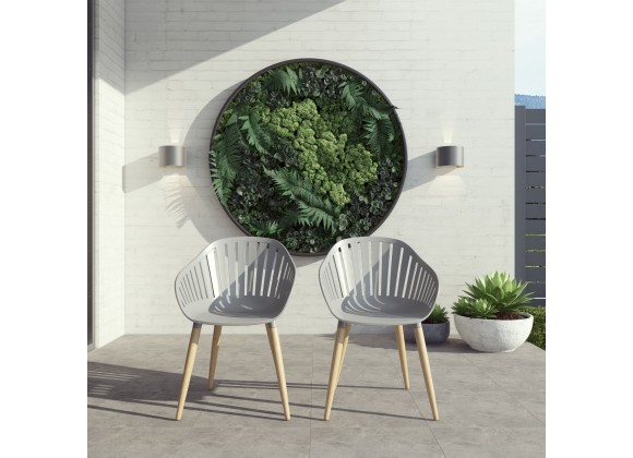 Amazonia 2-Piece Chairs Set | Teak Finish - Lifestyle
