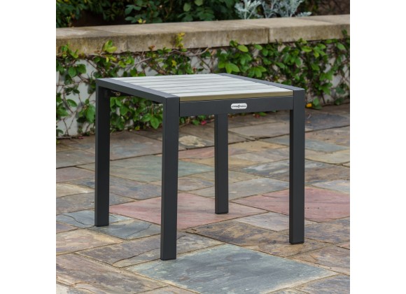 Tortuga Outdoor Lakeview Modern Outdoor Aluminum Side Table