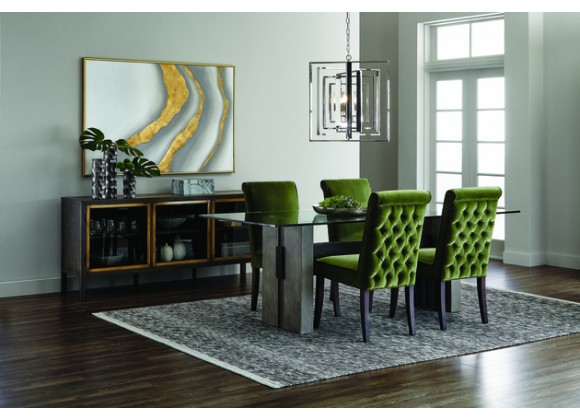 Sunpan Gold Abyss (set of 2) - 40" x 60" - Gold Floater Frame - Lifestyle