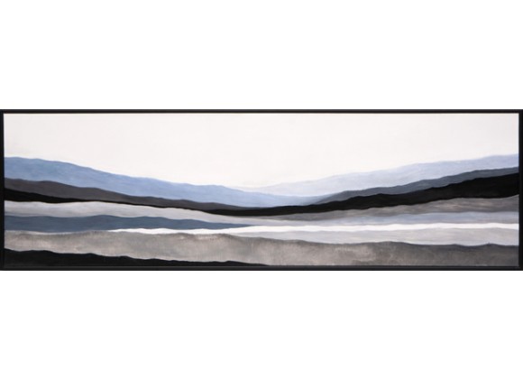 Sunpan Mystic Landscape - 72" x 22" - Black Floater Frame