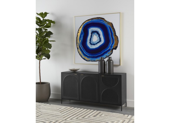 Sunpan Blue Agate - 48" x 48" - Gold Frame - Lifestyle