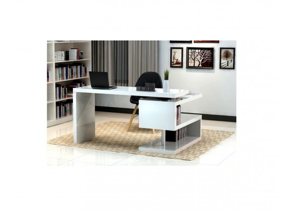 J&M Furniture A33 Office Desk White