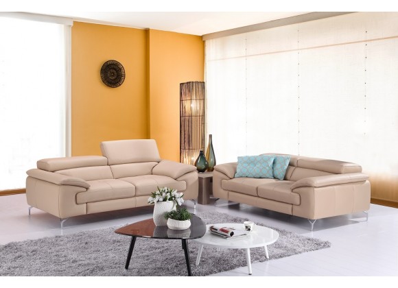 J&M Furniture A973 Italian Leather Sofa 