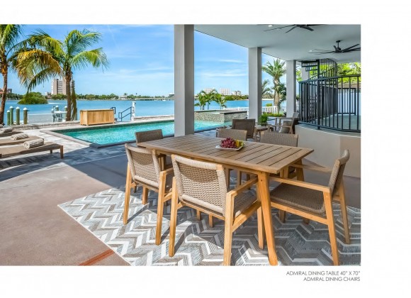 Royal Teak Admiral Dining Table 40x70- Lifestyle