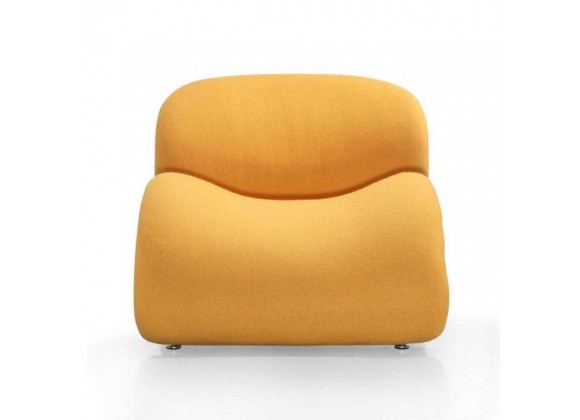 Manhattan Comfort Rosebud Multi Colored Accent Chair -Set of 3 in Yellow Front