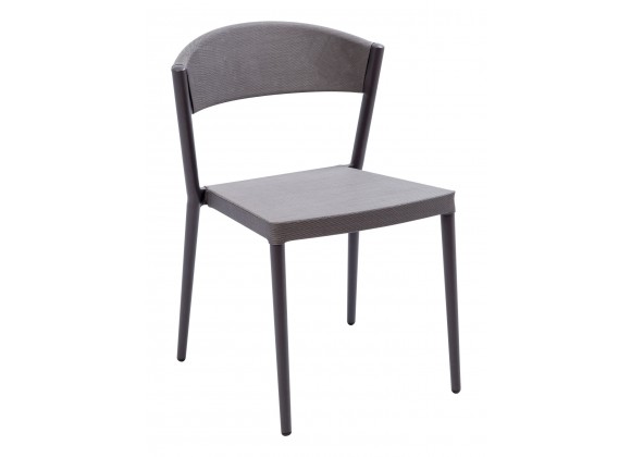 Powder Coated Aluminum Frame Side Chair - TEX-01S