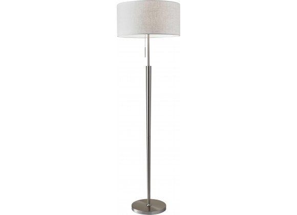 Hayworth Floor Lamp - Brushed Steel