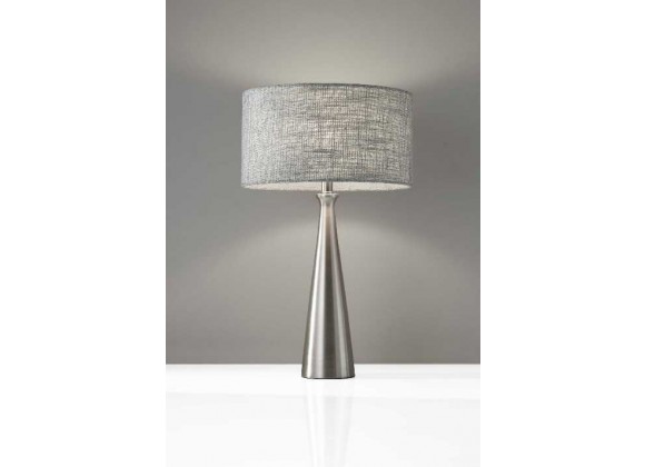 Linda Table Lamp - Brushed Steel