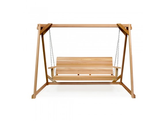 All Things Cedar 8-ft A-Frame Swing Set - Front