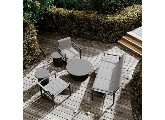 Azzurro Living Amalfi Club Chair in Charcoal - Lifestyle
