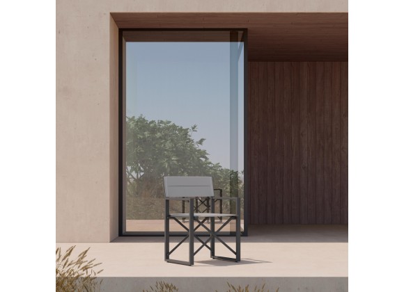 Azzurro Living Amalfi Director's Chair in Charcoal - Lifestyle