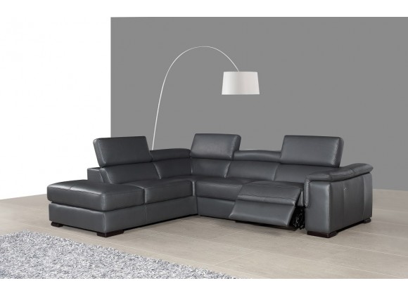 J&M Agata Premium Leather Sectional  LHFC