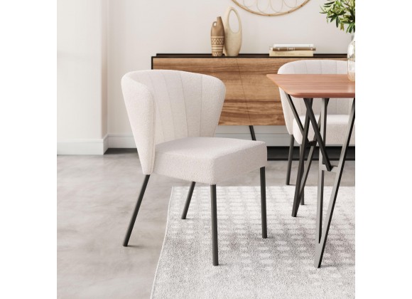 Aimee Dining Chair in Cream- Lifestyle 1