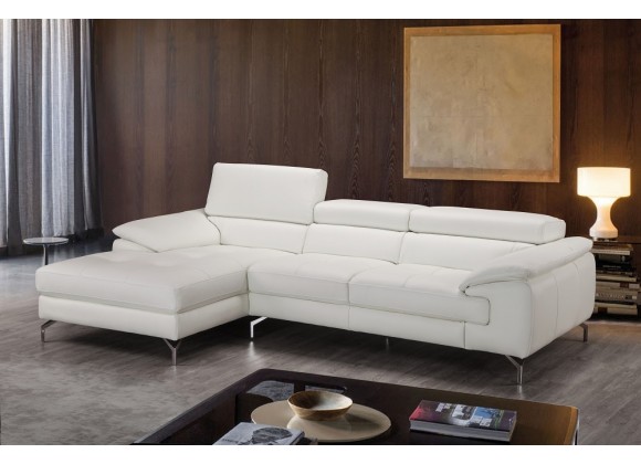 J&M Furniture Alice Premium Leather Sectional Left View