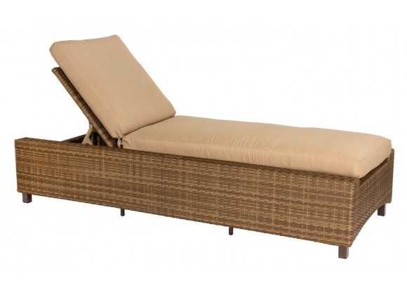Woodard Et Cetera Serene Chaise Lounge in Mocha