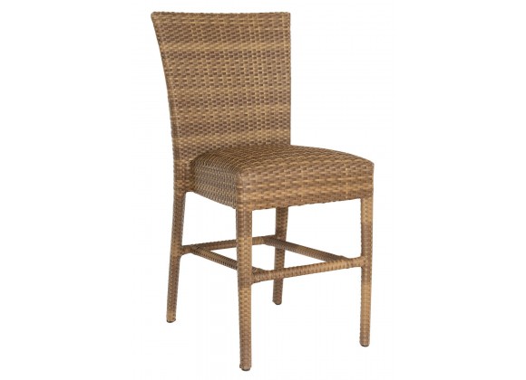 Woodard Et Cetera Padded Seat Counter Stool without Arms in Mocha