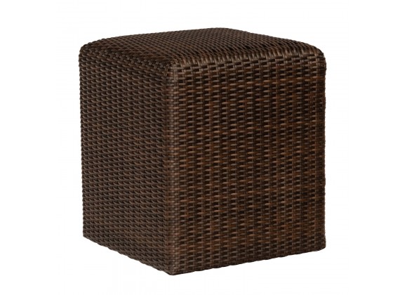 Woodard Saddleback Reticulated Cube in Coffee