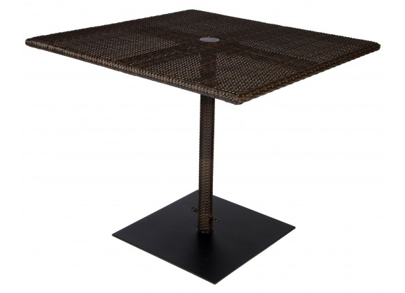 Woodard Et Cetera 36" Square Umbrella Table - Angled
