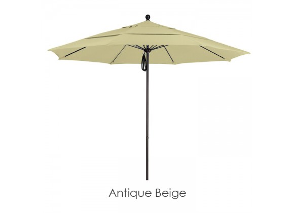 California Umbrella 11' Fiberglass Market Umbrella PO DVent Bronze - Olefin