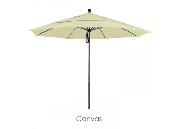 California Umbrella 11' Fiberglass Market Umbrella PO DVent Bronze - Pacifica