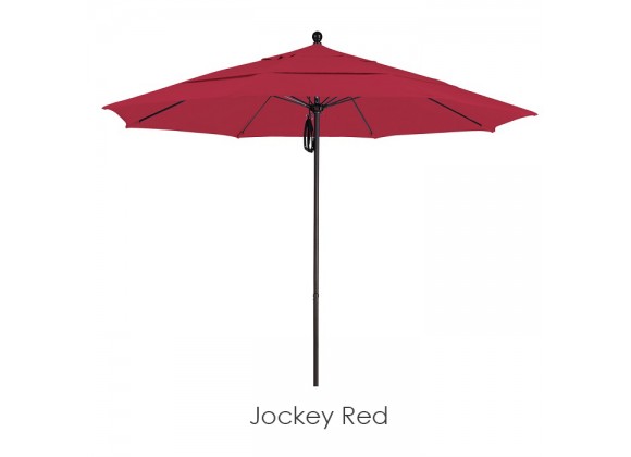 California Umbrella 11' Fiberglass Market Umbrella PO DVent Bronze - Sunbrella