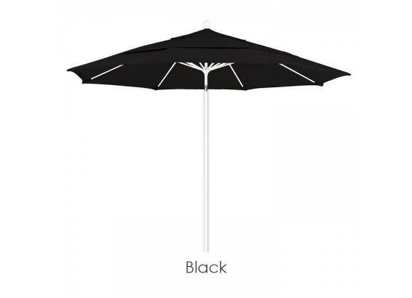 California Umbrella 11' Fiberglass Market Umbrella PO DVent MWhite - Pacifica