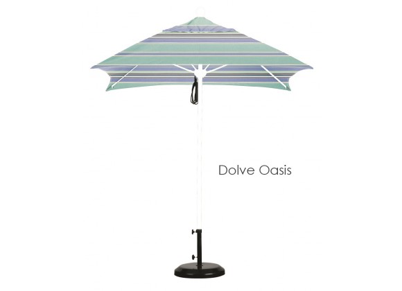 California Umbrella 6' Fiberglass Market Umbrella PO DVent Matte White - Subrella