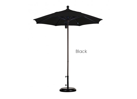 California Umbrella 7.5' Fiberglass Market Umbrella PO DVent Bronze - Sunbrella