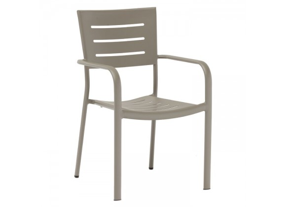 H&D Seating 7036A All Aluminum Stacking Patio Dining Chair