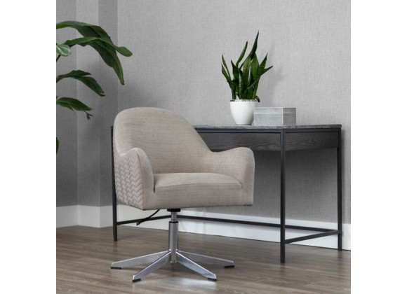 Sunpan Holland Office Chair - Zenith Taupe Grey / Taupe Sky - Lifestyle