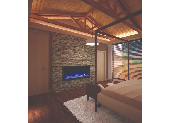 50″ Wide – Deep Indoor Or Outdoor Electric Built-in Only With Black Steel Surround - Lifestyle