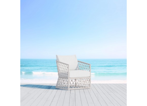 Azzurro Living Amelia Club Chair With Polar Cushion - Lifestyle