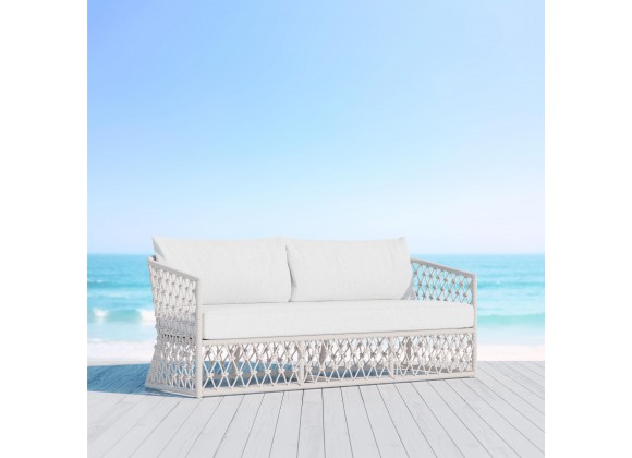 Azzurro Living Amelia 3 Seat Sofa With Polar Cushion - Lifestyle