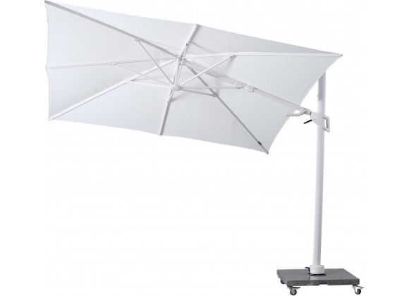 Amour Cantilever Outdoor 10ft Umbrella in White