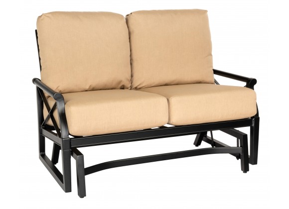 Woodard Andover Gliding Love Seat - Angled