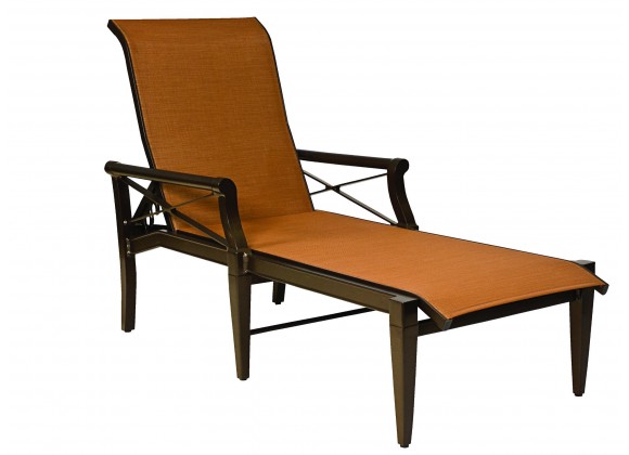Woodard Andover Sling Adjustable Chaise Lounge