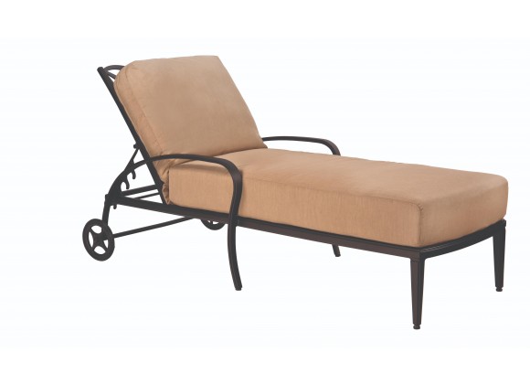 Woodard Apollo Chaise Lounge - Angled