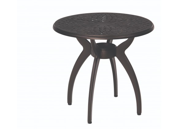 Woodard Aruba Wicker End Table - Angled