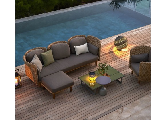 Cane-Line Arch Single Module Natural / Taupe Top View
