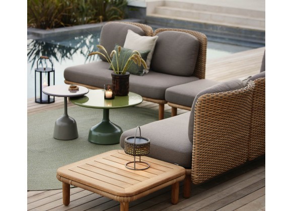 Cane-Line Arch Coffee Table W/Teak Table Top