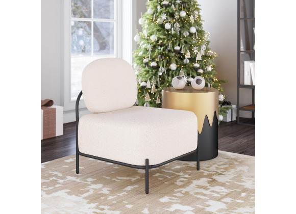 Arendal Accent Chair in Vanilla- Lifestyle 1