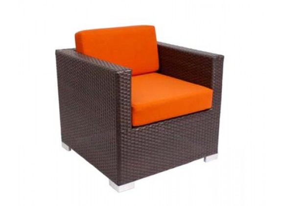 Aruba Armchair Java Wicker - No Cushions 