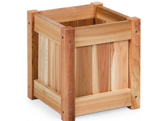 All Things Cedar 12" Planter Box - Angle