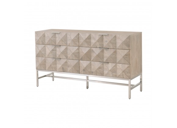 Essentials For Living Atlas 6-Drawer Double Dresser - Front Side Angle