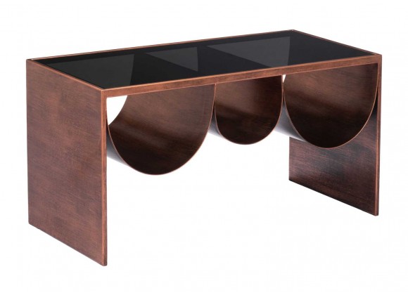 Aveiro Coffee Table Copper & Black - Angled