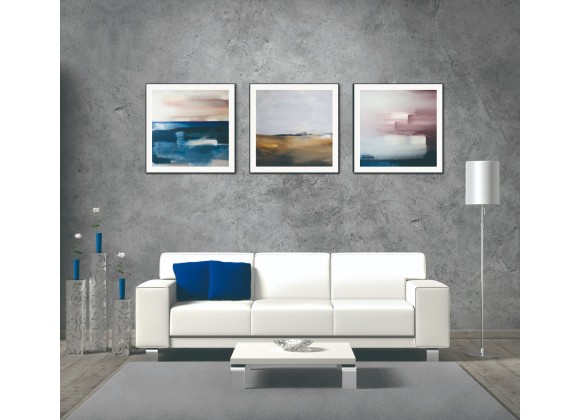 Whiteline Modern Living Isla 3-Piece 28"x28" (each) Canvas Wall Art With Black PS Frame - Lifestyle